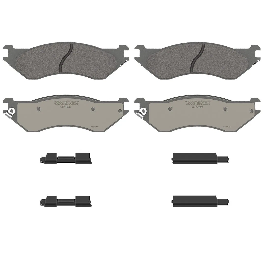 OEX702M – WAGNER BRAKE Brake Pad, FMSI Number D702-7576 Semi-Metallic Set Of 4 With Mounting Hardware